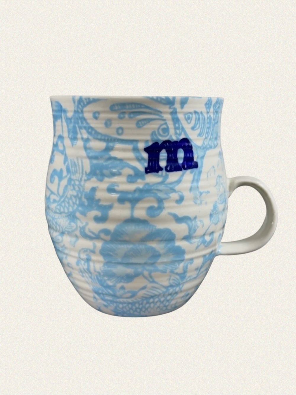 Anthropologie Homegrown “M” Monogram Mug